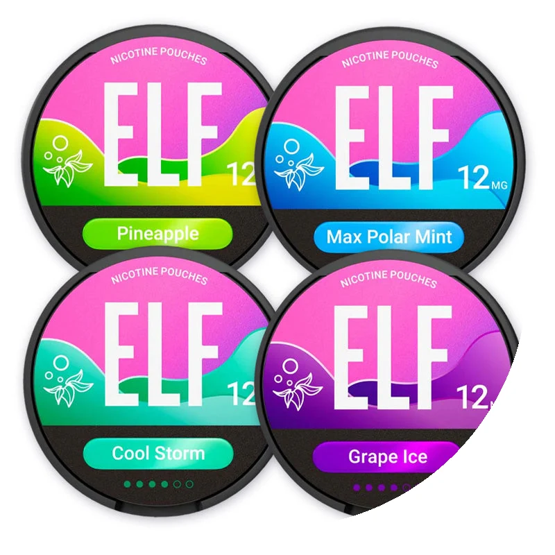 ELF Top Flavours 12mg Bundle (4 Pack) nicotine pouches