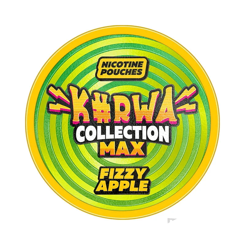 Kurwa Collection Max Fizzy Apple nicotine pouches