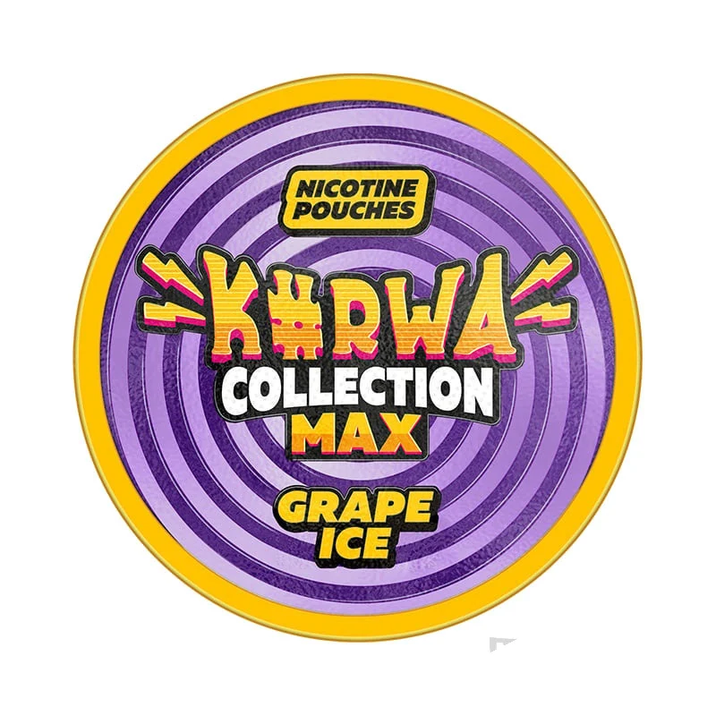 Kurwa Collection Max Grape Ice nicotine pouches