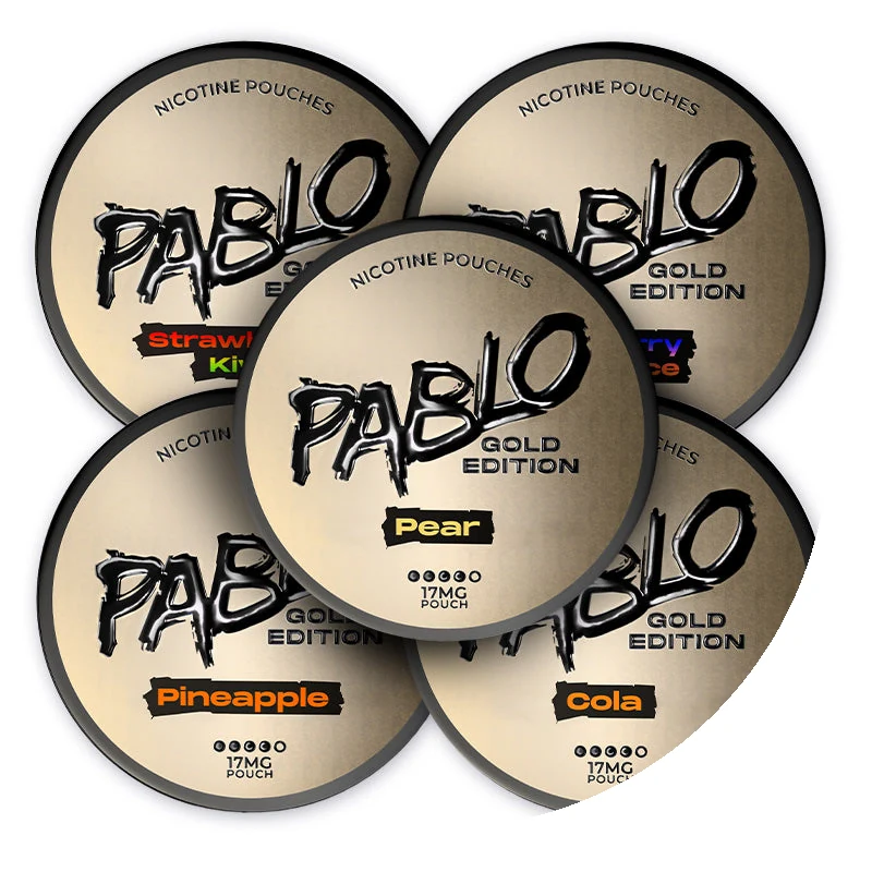 Pablo Gold 17mg Five Flavour Fusion Bundle (5-Pack) nicotine pouches