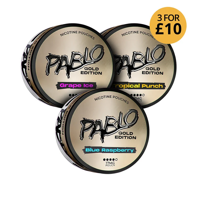 Pablo Gold 17mg Mixed Flavours (3-Pack) nicotine pouches