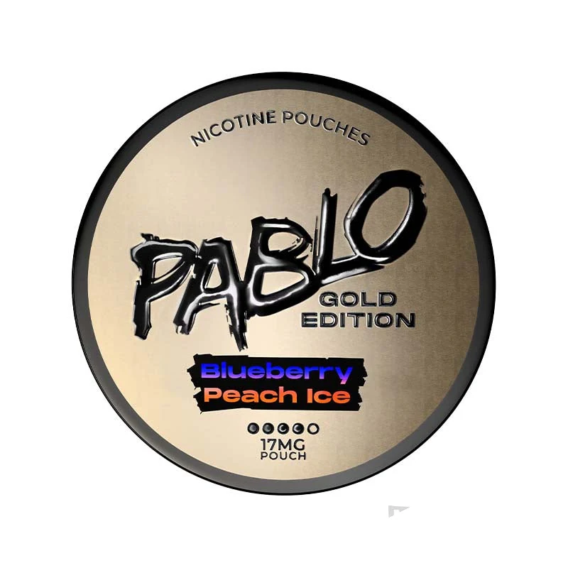 Pablo Gold Edition Blueberry Peach Ice nicotine pouches