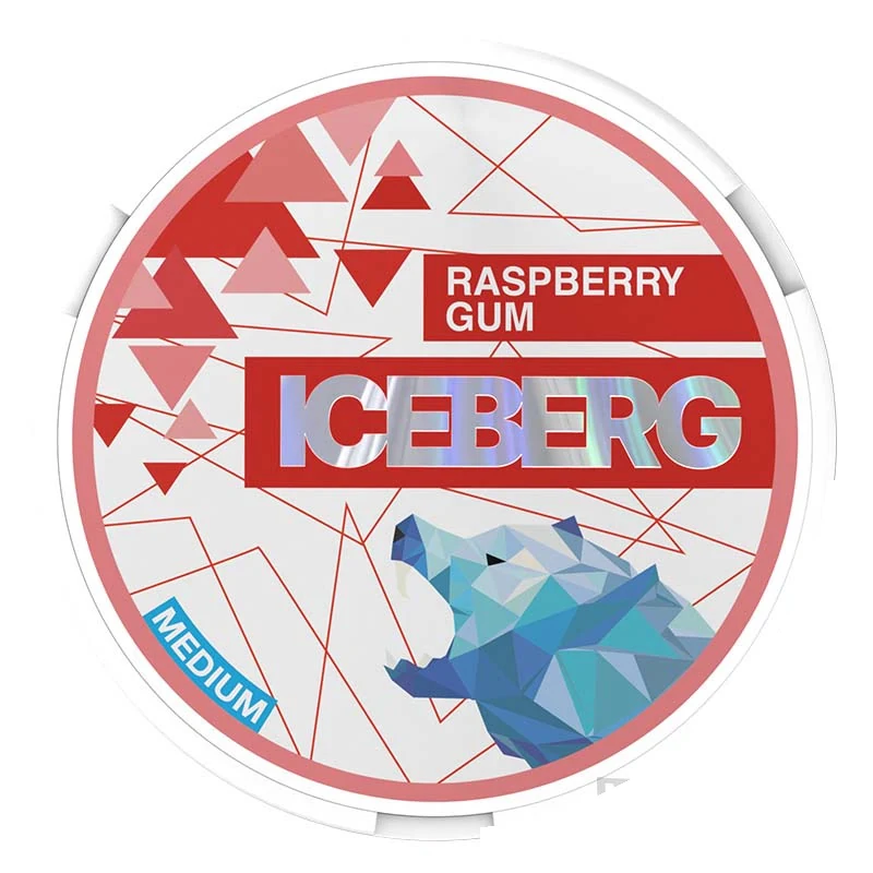 Iceberg Raspberry Gum nicotine pouches