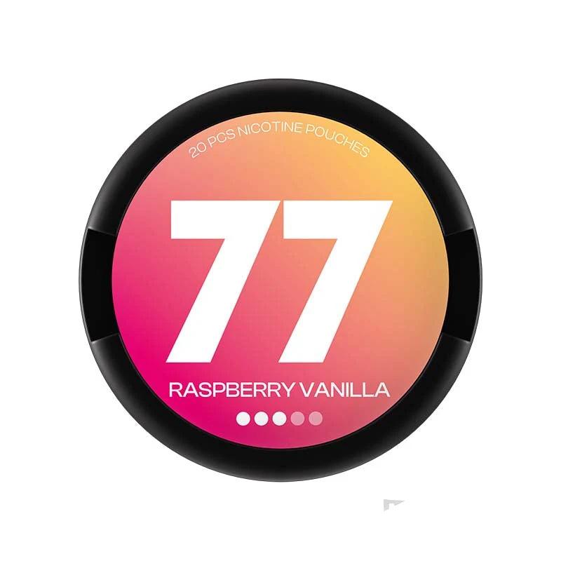 77 Raspberry Vanilla nicotine pouches