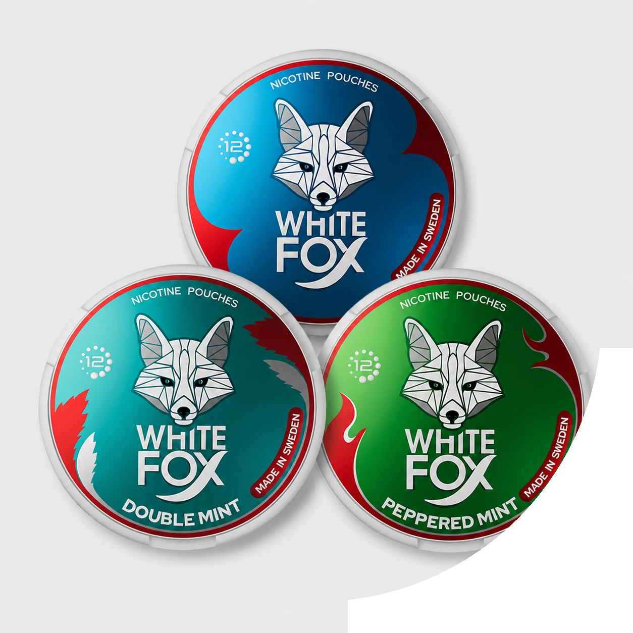 White Fox Mint Edition Intense 12mg Bundle nicotine pouches