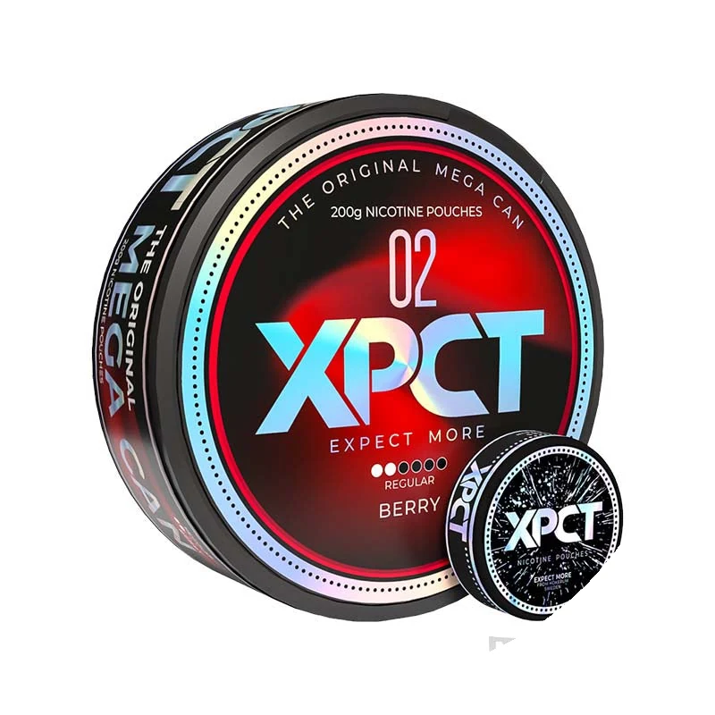 XPCT Megacan Berry nicotine pouches