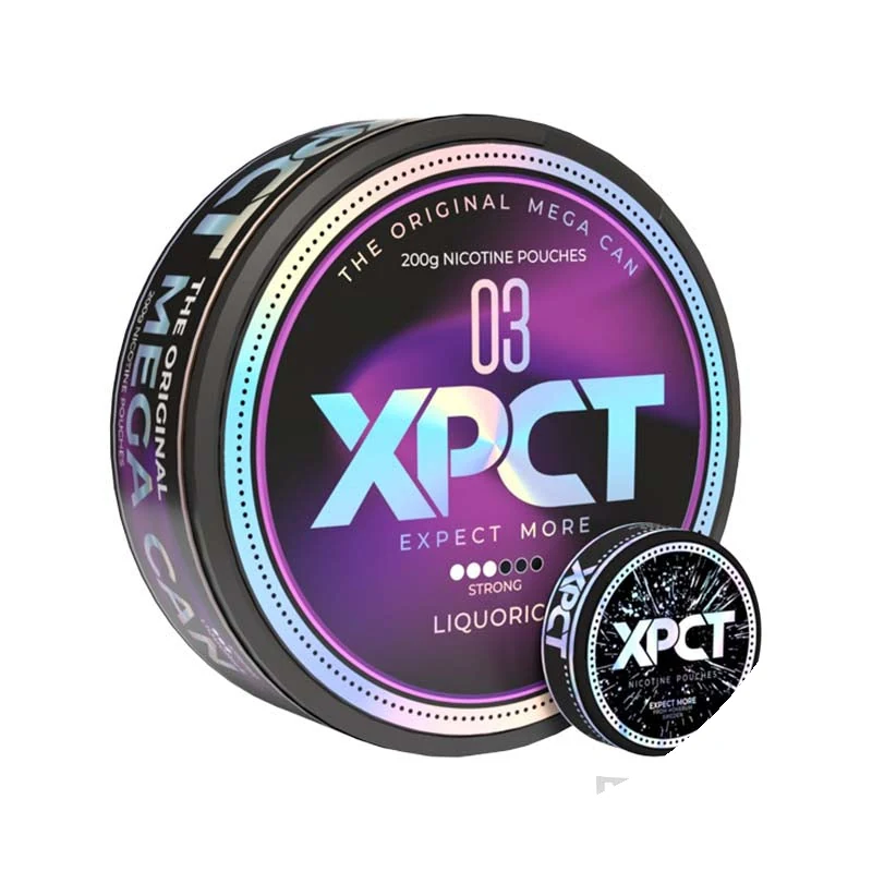 XPCT Megacan Liquorice nicotine pouches